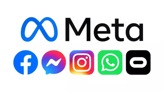 Meta Facebook Instagram with social media icons
